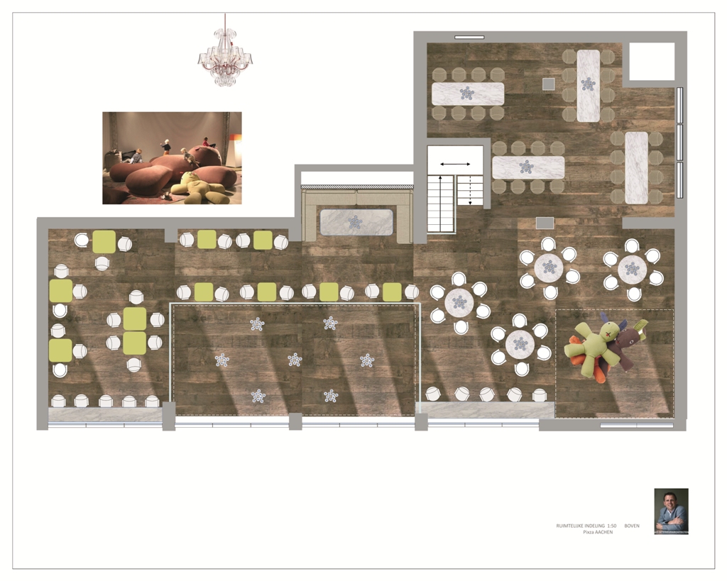 Plan fuer pizzeria in Aachen
